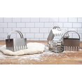 thumbnail image 5 of RSVP International Endurance Biscuit Cutters, Rippled Square Set of 4, Stainless, 5 of 5