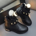 thumbnail image 6 of Otqutp Baby Cute Footwear Little/big Kids Shoes Fashion Boots Shoes Plush Low Tube 3D Flowers Print Leather Boots for 4 to 12 Years, 6 of 9