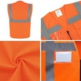 thumbnail image 3 of TOPTIE Reflective Safety Vest High Visibility Class II Vest for Women & Men Meets ANSI/ISEA Standards-Purple-S, 3 of 6