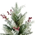 thumbnail image 3 of Northlight Flocked Balsam Pine Artificial Mini Christmas Tree in Burlap Base - 24" - Unlit, 3 of 7
