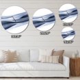 thumbnail image 4 of Designart 'Glittering Light Blue Pattern ' Modern wall clock, 4 of 4