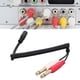thumbnail image 5 of Cable Adaptador De Sonido, Envoltura De Goma Flexible Para Mejorar La Calidad De La Transmisión De Señal De 3.5 Mm A 2 6.35 Mm Cable Masculino Para Multimedia Para Reproductor De Octpeak Sound Adapter Cable, 5 of 8