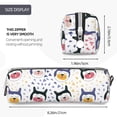 thumbnail image 3 of Fotbe Cute Dog Pattern Leather Pencil Case, Pencil Pouch with Durable Zipper, Compact and Stylish Organizer for Stationery, Art Supplies, Travel Essentials, 3 of 7