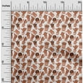 thumbnail image 2 of oneOone Polyester Lycra Rust Brown Fabric Cactus Craft Projects Decor Fabric Printed By The Yard 56 Inch Wide, 2 of 6