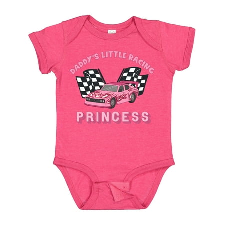 

Inktastic Daddy s Racing Princess Pink Race Car Gift Baby Boy or Baby Girl Bodysuit