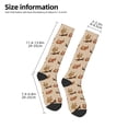 thumbnail image 2 of Fotbe Squirrel nut backgrounds Calcetas Divertidas Estampadas para Hombre y Mujer, Calcetas de Algodón hasta la Rodilla para Caminar, Correr, Enfermería y Embarazo, 2 of 6