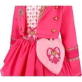 thumbnail image 7 of Pink Costume for Halloween Cosplay, Red Heart Costume Bridget Pink Princess Dress with Jacket Belt Bag Outfit Halloween Cosplay Party Dress Up, 7 of 7