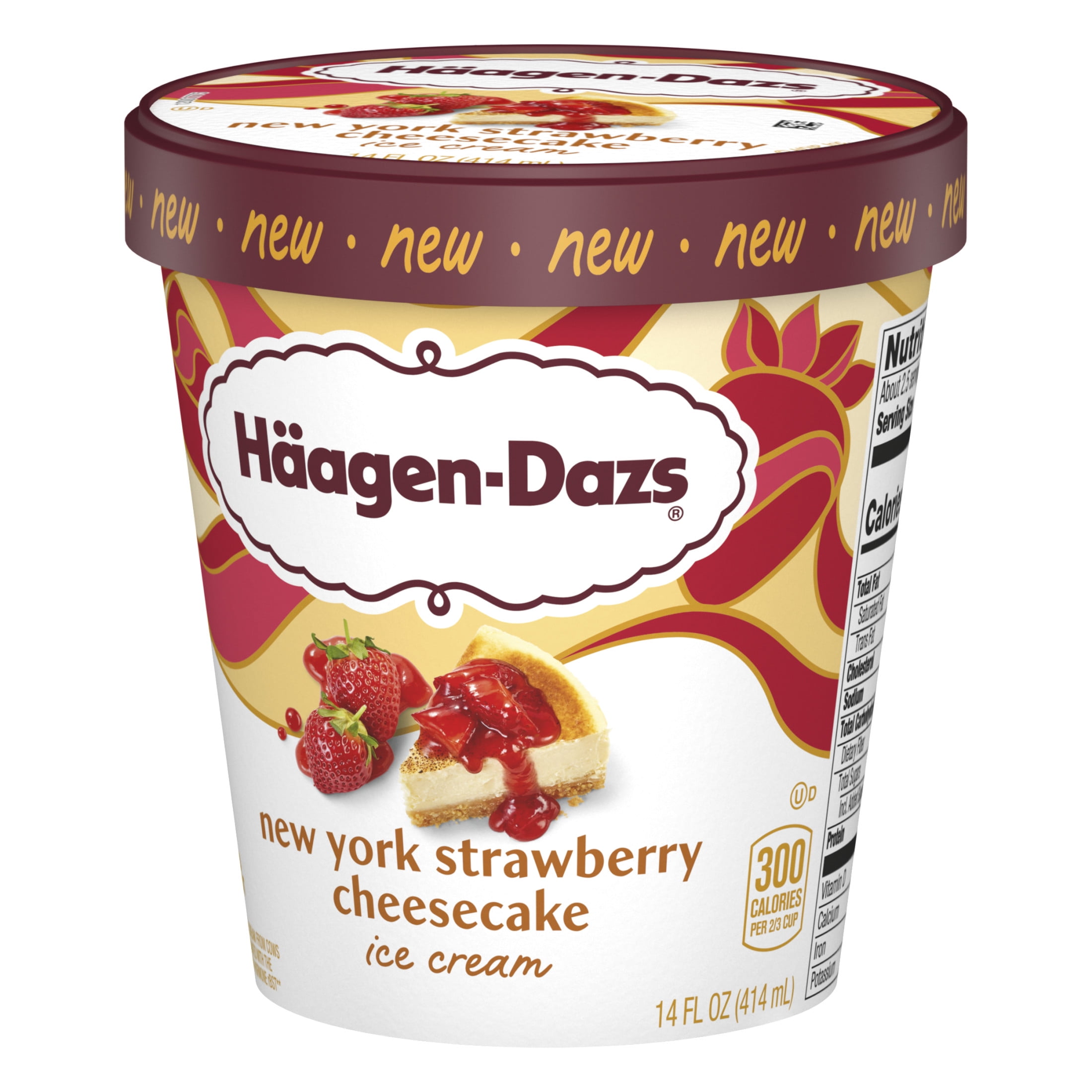 Haagen-Dazs New York Strawberry Cheesecake Ice Cream, 14oz