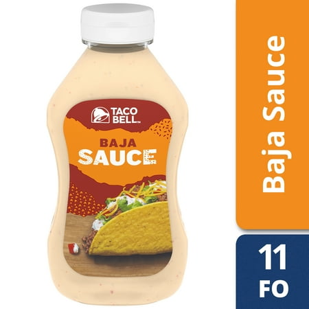 (4 Pack) Taco Bell Baja Sauce, 11 fl oz Bottle
