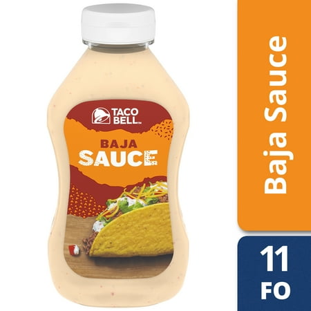 (4 Pack) Taco Bell Baja Sauce, 11 fl oz Bottle (Best Taco Bell Sauce)