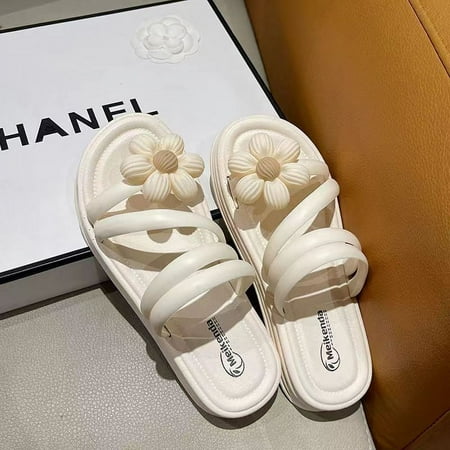 

Flower beach slippers women‘s summer outdoor wear seaside holiday dress new fairy popular sandals ins