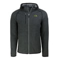 thumbnail image 2 of Men's Cutter & Buck Heather Charcoal NDSU Bison Mainsail Raglan Full-Zip Hoodie, 2 of 3