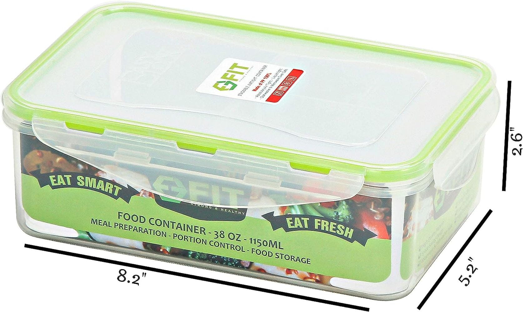 Sunhanny Bento Box Adult Lunch Box,1150ml/30oz Lunch Containers for Adults  Men Women, Lunchable Containers Green