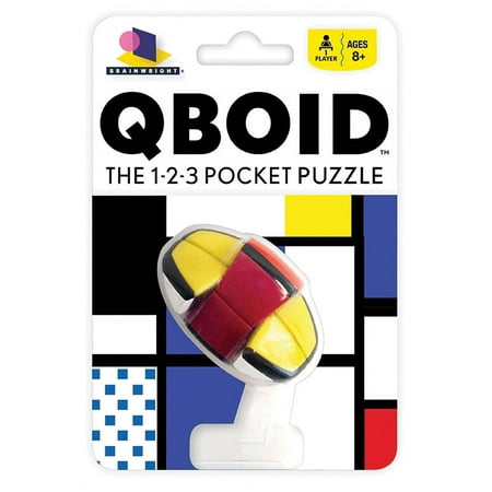 Brainwright QBOID BRAINTEASER, Twisty Puzzle, Pocket-Sized Challenge, Board Game