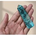 thumbnail image 5 of Chrysocolla Crystal Tower Obelisk Point (3" to 4" INCH), 5 of 5