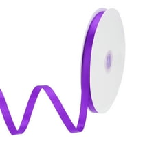 Uxcell Satin Ribbon Grosgrain Solid Silk Wedding Bouquet Ribbon for Valentine's Day Gift Wrapping Cake Box Bows Dark Purple-3/8" x 65 Yard