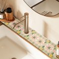 thumbnail image 2 of Yayeee Faucet Mat for Kitchen Sink 30" Diatomite Long Splash Guard Pad, Retro Pink Stars, 2 Pack, 2 of 7