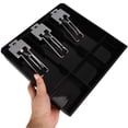 thumbnail image 3 of Cash Register Tray Cash Register Insert Tray Coin Money Drawer Portable Cash Drawer for Retailer, 3 of 8