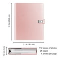 thumbnail image 6 of Fintie Photo Album 4x6 Photos - 112 Photos Premium Vegan Leather Cover with Snap Fastener, Portable Wallet Photo Albums, Rose Gold, 6 of 9