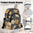thumbnail image 6 of Xixirimido Daisy Flower Pattern Small Sling Bag Cell Phone Purse Fanny Crossbody Bag for Women Trendy Chest Backpack with Adjustable Strap - Black, 6 of 7