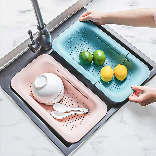 Collapsible Sink Colanders And Strainers Basket Over The Sink
