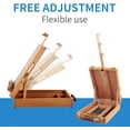 thumbnail image 5 of Wooden Tabletop Easel, Solid Wood Sketchbox Desktop Easel for Painting, Portable Art Drawing Easel for Beginners and Professionals, 5 of 7