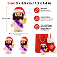 thumbnail image 3 of 50 Pcs Little Jesus Figures, Mini PVC Jesus Figurines with Santa Hat and Star Wand, Christian Faith Gifts, Religious Party Favors, Church Giveaways, Christmas Stocking Stuffers, Desk Car Decor, 3 of 10