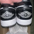 thumbnail image 4 of Ni - ke Air Jordan 1 Low SE Concord DV1309-100 Mens Size 14 Panda Pre-owned White Black, 4 of 5