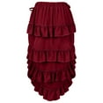 thumbnail image 5 of Girls Dresses Big Youth Solid Ruffled Drawstring Layered Halloween Tutu Plus Size Skirt Wrap Princess Dress Size 14 Y-15 Y, 5 of 5