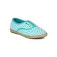 thumbnail image 1 of Jelly Bean Hadi New Canvas Strips Woven Oxford Ballet Flat (Toddler/ Girl) Size, 1 of 5