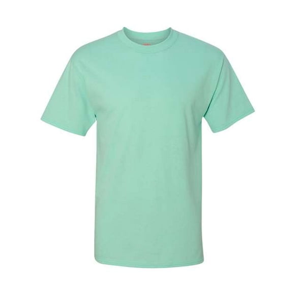 Hanes Beefy-T playera de manga corta para adultos, menta limpia, grande hanes 5180