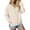Beige, variant on Gkeoshab Womens Sweatshirt Women's Solid Color Raglan Sleeve Zip-Up Hooded Sweatshirt with Side Pockets, Athletic Inspired Jacket for Modern Casual Style and On-the-Go Comfort Beige L