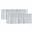 Aqua, variant on 2 Panels Light Blue Grey Stripe Valance for Windows, Modern Farmhouse Vertical Striped Light Filtering Kitchen Curtains, Rod Pocket Window Treatment Curtain Valances for Living Room Bedroom, 42"x12"