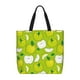 thumbnail image 1 of Fotbe Green Apple Bolsa Tote con Estampado para Mujer, Bolsos con Cremallera, Bolsa de Hombro Casual de Gran Capacidad con Bolsillos Internos, 1 of 7