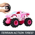 thumbnail image 6 of Hot Wheels Barbie Monster Truck RC, Battery-Powered Remote-Control Toy Truck in 1:24 Scale, 6 of 9