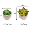 thumbnail image 4 of 6 Pieces Artificial Succulent Plants In Natural Potted Plants Small Artificial Plants Home Decor For Your Home, Office, 4 of 6
