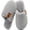 Gray, variant on Ecetana Women's Fuzzy Slippers Indoor Cozy Soft Memory Foam Slip On House Shoes for Women