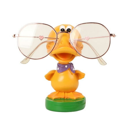 

Cute Duck Figurines Glasses Holder Resin An1ma1 Statues Eyeglasses Display Stand