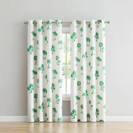 Mainstaysmainstays Palm Tree Printed Grommet Curtain Panel Dailymail Palm Tree Printed Grommet Curtain Panel, Palm Tree Curtain Panels