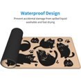 thumbnail image 3 of Cartoon Black Cats Large Gaming Mouse Pad with Anti-Slip Base, Kawaii Cat Extended XL Mousepad for Girl, Cute Desk Mat with Stitched Edges for Desk, 31.5 x 11.8 in, Brown, 3 of 5