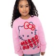 thumbnail image 3 of Hello Kitty Girls Oversized Graphic Crewneck Sweatshirt, Sizes 4-12, 3 of 10