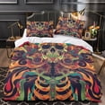 thumbnail image 3 of 2/3pcs Bedding Set Skull Comforter Cover Pillowcase Teen Adult Unique Design Bedroom Decor,Queen (90"x90"), 3 of 6