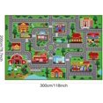thumbnail image 2 of Kids Carpet Car Play Rug Kids Play Rug for Playroom Play Rugs Town City Road Map Rug Extra Large Boys Kids Car Track Carpet for Playroom Bedroom Living Room ( X CM), 2 of 7