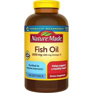 Nature Made Fish Oil 1000 mg 320 Softgels