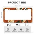 thumbnail image 3 of Funny Food Pizza Realistic Print License Plate Frames 2 Pieces Italian Food Standard Car Tag Cover Holder for Us Standard Vehicles 2 Round Holes Metal License Plate Frame, 3 of 6