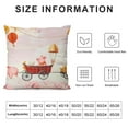 thumbnail image 5 of Sheronv Pig Balloons Carriage Graphic Decorative Cushion Cover Home Sofa Living Room Bed Decoration Short Plush 1PC 24x24in, 5 of 5