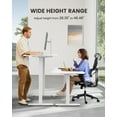 thumbnail image 3 of ErGear Electric Standing Desk, 44 x 24 Inches Height Adjustable Stand up Desk, Sit Stand Home Office Desk, with Two-Piece Desktop (White), 3 of 6