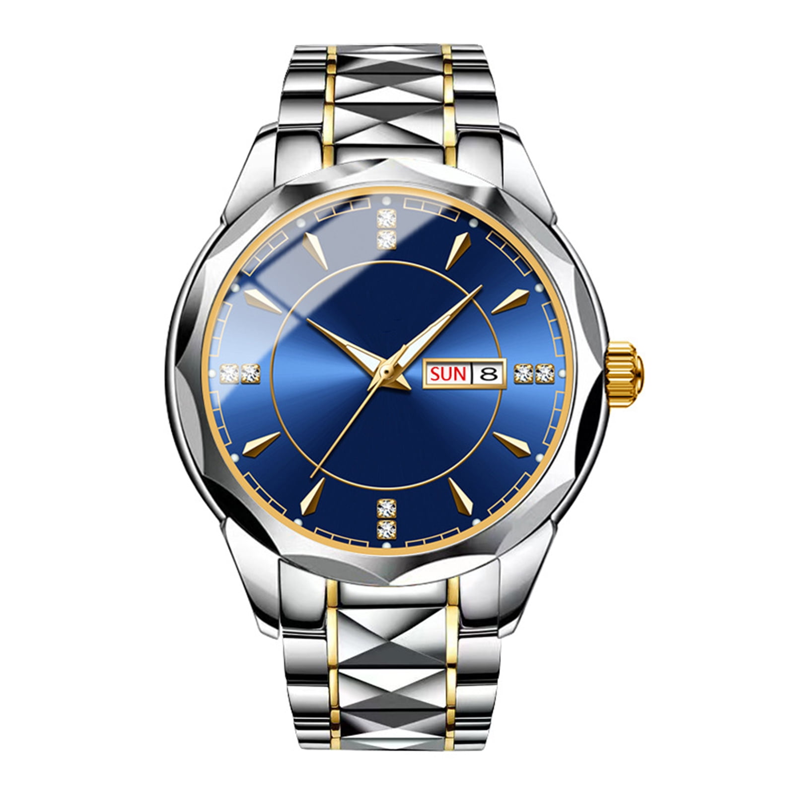 YMH Quartz Movement Watch Accurate Time Display Watch Stainless Steel