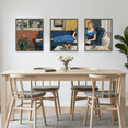 thumbnail image 6 of MAYEERTY Modern Abstract Wall Art Painting, Living Room Decor, Black Aluminum Alloy Frame, 7.87"x9.84", 6 of 8