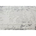 thumbnail image 5 of Bashian C190-IVGY-76X96-CA107 7 ft. 6 in. x 9 ft. 6 in. Carlyle Transitional Polypropylene & Polyester Power Loom Rectangle Area Rug, Ivory & Grey, 5 of 11